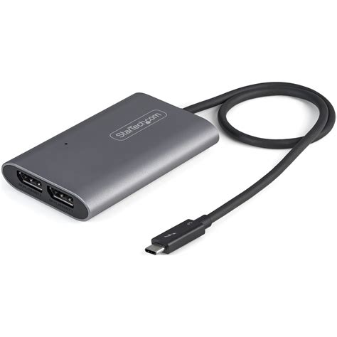 StarTech.com Thunderbolt 3 to Dual DisplayPort Adapter DP 1.4 - Dual 4K ...