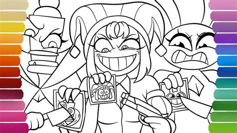 Digital Circus Unofficial But Evil Twin Sister Coloring Pages How To