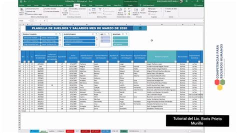 Planilla De Sueldos Y Salarios Bpm En Excel Tutorial Youtube