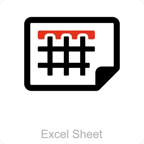 Excel Sheet and file icon concept 40183475 Vector Art at Vecteezy