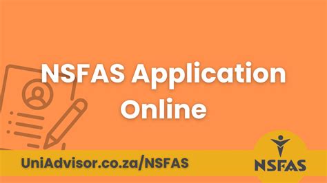 Nsfas Online Application Guide For Uniadvisor