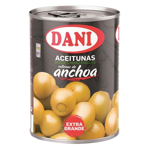 Aceitunas Verdes Manzanilla Rellenas De Anchoa Dani G