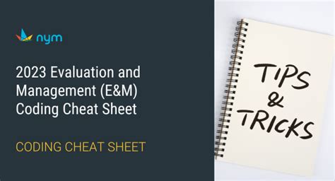 2023 Evaluation And Management Guidelines Coding Cheat Sheet