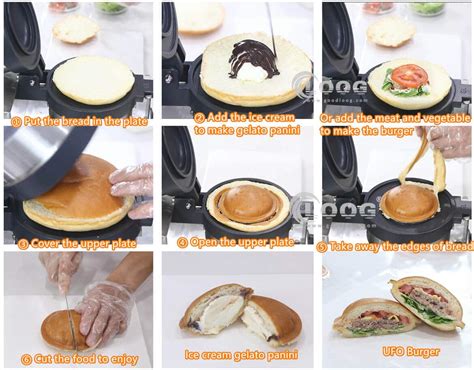 UFO Burger Machine Commercial Ice Cream Gelato Panini Press Price ...