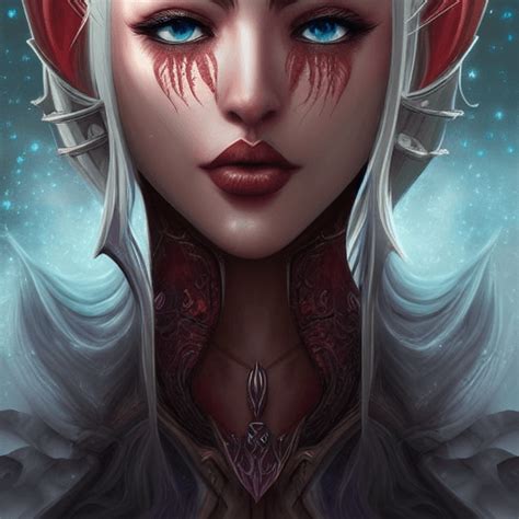 Blood Elf Face World Of Warcraft Fine Art Creative Fabrica