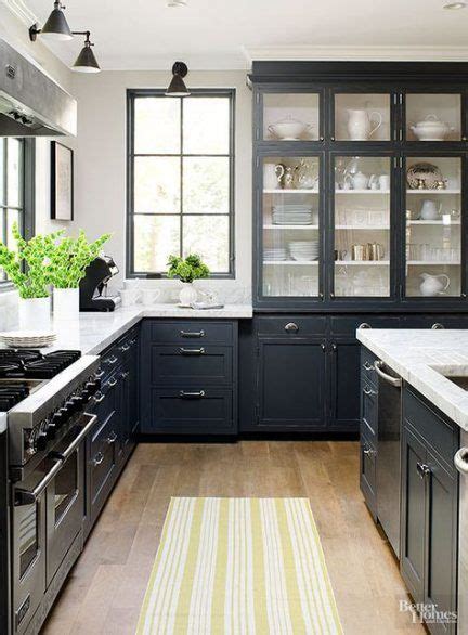 Black Front Door With Glass Upper Cabinets 33 Ideas For 2019 Kitchen Cabinet Design Grey