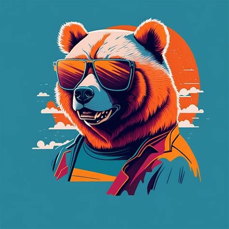 Ilustraciones De Camiseta Dise O Gr Fico Ilustraci N Plana Con Oso