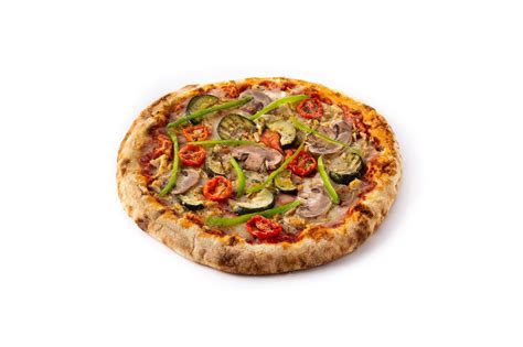 Premium Photo Vegetarian Pizza With Zucchini Tomato Peppers And