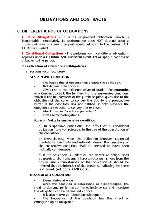 obligations  contracts obligations  contracts