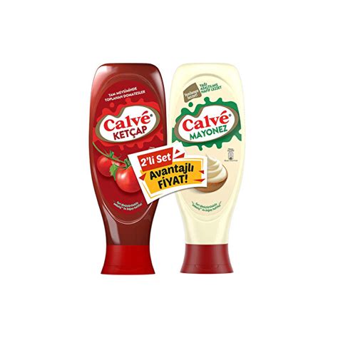 Calve Ketçap 610 g Mayonez 540 g 2 Li Set CarrefourSA