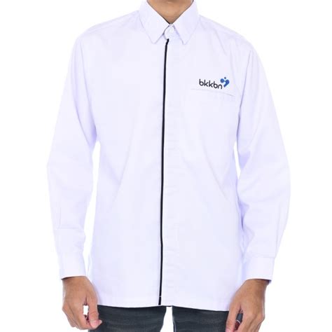 Jual B Baju Kerja Kantor Bkkbn Kemeja Putih Bkkbn Seragam Dinas