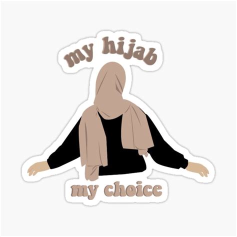 My Hijab My Choice Sticker By Pinggoo Redbubble