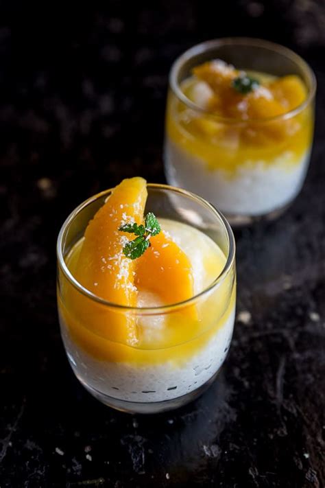 Sago Pudding with Coconut & Mango | Wandercooks