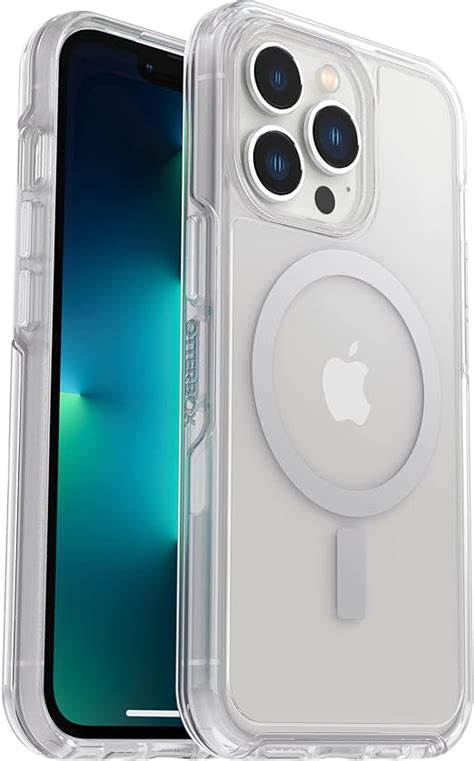 Otterbox Symmetry Series Clear Antimicrobial Case With Magsafe For Iphone 13 Pro Clear