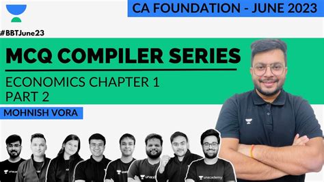 L 2 ECO Chp 1 MCQ Compiler Series Mohnish Vora CA Foundation