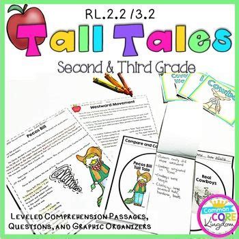 Retell Stories Tall Tales Reading Passages Worksheets RL 2 2 RL 3 2 RL2