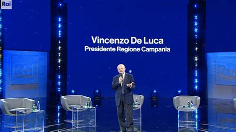 Palinsesti Rai Vincenzo De Luca Su Bianca Berlinguer Avete Tirato