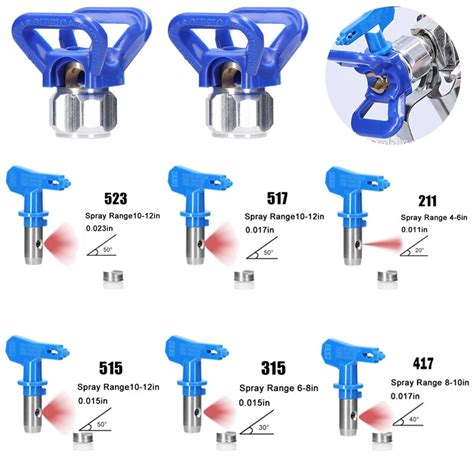 Ensemble De Buses De Peinture Sans Air Embouts De Pulv Risation R