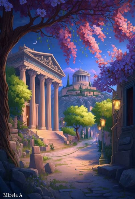 Pin On Paintings In 2024 Ancient Greece Architecture Greece