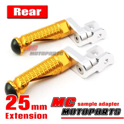 Mpro Gold Pillion Foot Pegs Mm Adjustable For Yamaha Mt