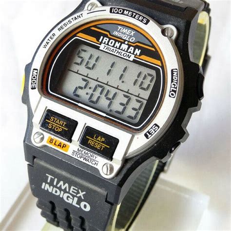 1995 Vintage Mens Timex Iron Man Triathlon 8 Lap Watch Ironman 95 Indiglo Watchcharts Marketplace