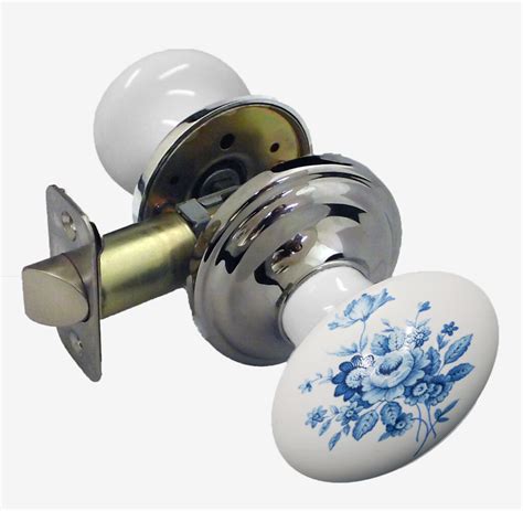 Saxony Porcelain Passage Door Knob Set Pair The Ceramic Store