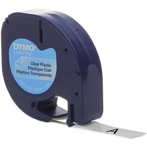 Dymo LetraTag Labeller Plastic Tape 12mm X 4M Clear BIG W