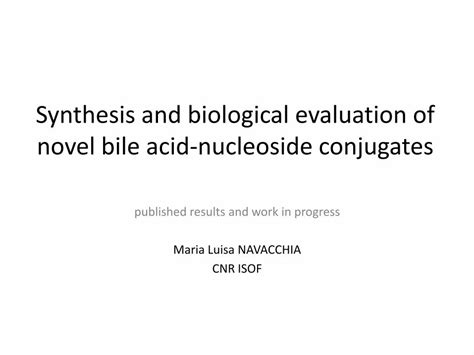 Pdf Synthesis And Biological Evaluation Of Novel Bile Acid