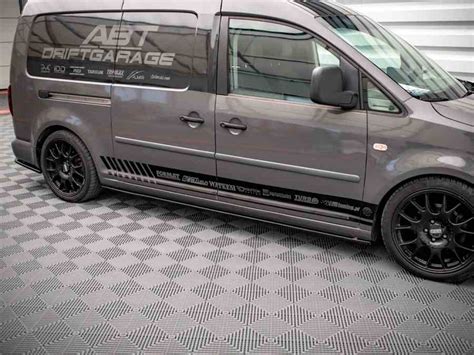 Maxton Side Skirts Diffusers Vw Caddy Long Mk Facelift