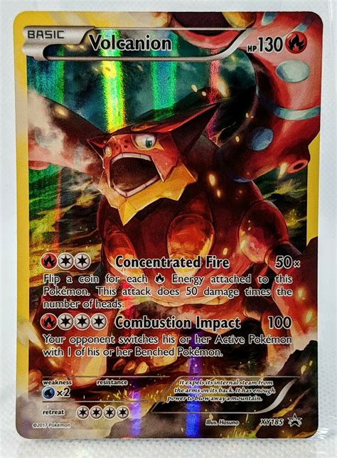 Volcanion EX XY185 Ultra Rare Pokemon Promo Card Values MAVIN