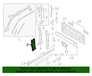 2021 2024 Ford Hinge Pillar Reinforced ML3Z 1502543 A OEM Parts Online