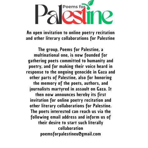 Poems For Palestine The Burning Olive Tree Canan Marasligil