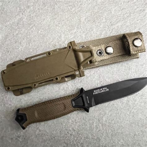 Bladebinge Gerber Strongarm Fixed Blade Knife Brown Black