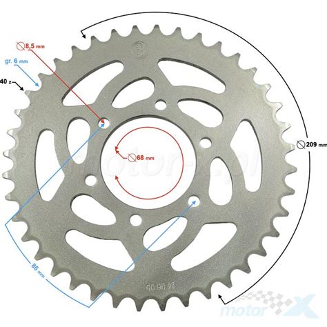 Rear Sprocket 40 Teeth Voge 300ac 300r Motor Motorcycle