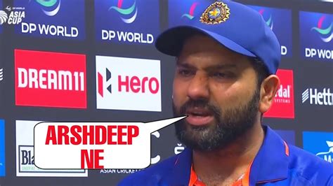 Rohit Sharma Gave Shocking Statement On Arshdeep Singh S Catch Drop