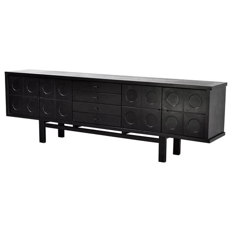 Black Oak Brutalist Sideboard By De Coene Belgium 1970 S At 1stDibs