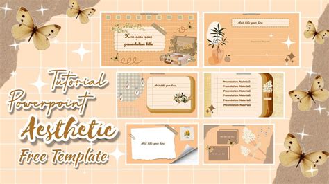 Aesthetic Ppt Animated Slide Easy Simple Free Template Youtube