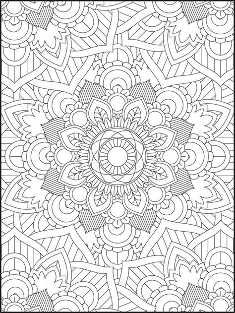 Flower Mandala Coloring Book For Adult Mandala Coloring Pages