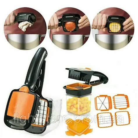 Купить Овощерезка с контейнером 5 в 1 Nicer Dicer Quick, Универсальная ...