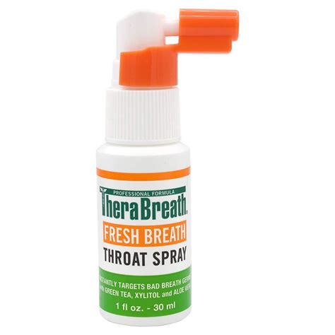 Therabreath Fresh Breath Throat Spray 1 Fl Oz 30 Ml For Instant