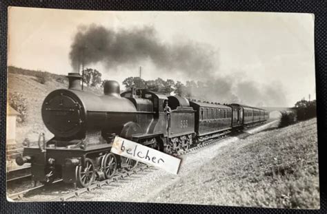 Mr Class Johnson Loco No Hauling Passenger Train Old