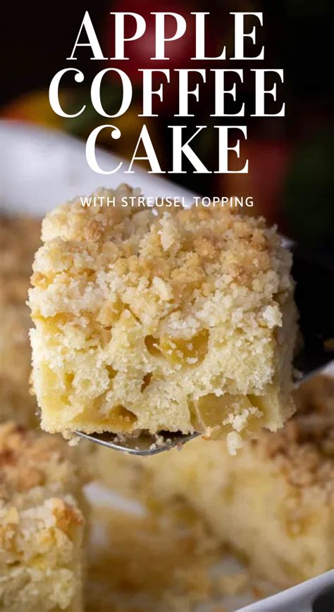 Apple Coffee Cake With Streusel Topping Apple Coffee Cakes Coffee