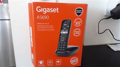 je déballe de téléphone fixe Gigaset AS690 YouTube