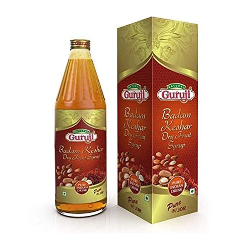 Buy Guruji Badam Kesar Dry Fruit Sharbat Ml Bottle Online At