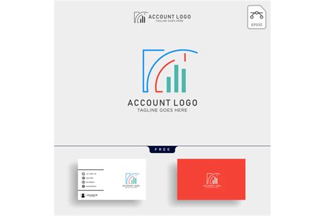 Accounting Finance Creative Logo Template Vector Isolated By