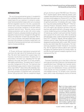 Treatment of a Full-thickness Laceration Scar on the Forehead Using a 1,064-nm Fractional ...