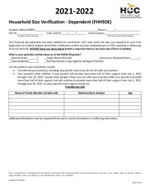 Fillable Online Fillable Online HCC Must Verify The Data You Reported