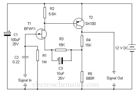 Fet Preamplifier Circuit