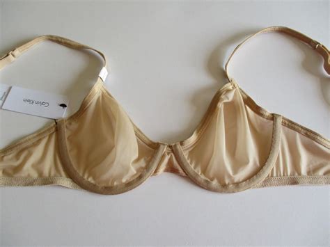 Calvin Klein Sheer Marquisette Unlined Demi Bra Qf1680 30 32 3436