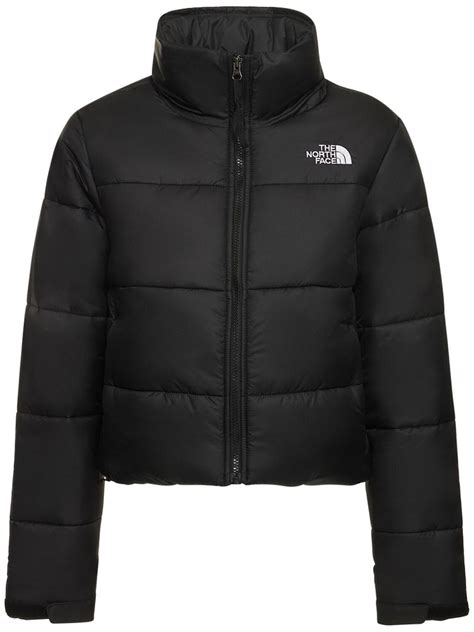 The North Face Saikuru Cropped Puffer Jacket In Black Lyst Australia